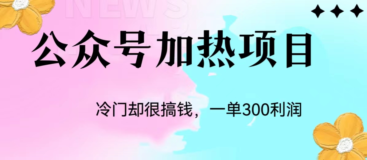 冷门公众号加热项目，每天1-2小时，一单100-300+云创网络源码-黄金外汇交易分析策略提供亏损解套扭亏为盈-网赚项目-副业赚钱-互联网创业-资源整合-棋牌源码云创网络