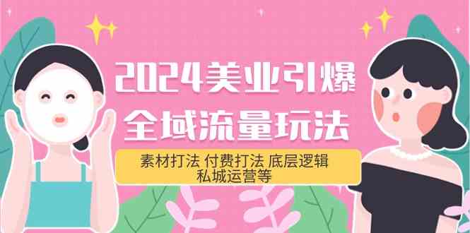 2024美业引爆全域流量玩法，素材打法 付费打法 底层逻辑 私城运营等(31节)云创网络源码-黄金外汇交易分析策略提供亏损解套扭亏为盈-网赚项目-副业赚钱-互联网创业-资源整合-棋牌源码云创网络