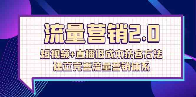 （10114期）流量-营销2.0：短视频+直播低成本获客方法，建立完善流量营销体系（72节）云创网络源码-黄金外汇交易分析策略提供亏损解套扭亏为盈-网赚项目-副业赚钱-互联网创业-资源整合-棋牌源码云创网络