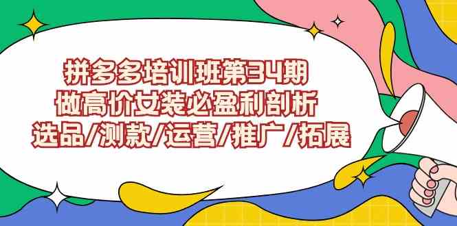 （9333期）拼多多培训班第34期：做高价女装必盈利剖析  选品/测款/运营/推广/拓展云创网络源码-黄金外汇交易分析策略提供亏损解套扭亏为盈-网赚项目-副业赚钱-互联网创业-资源整合-棋牌源码云创网络