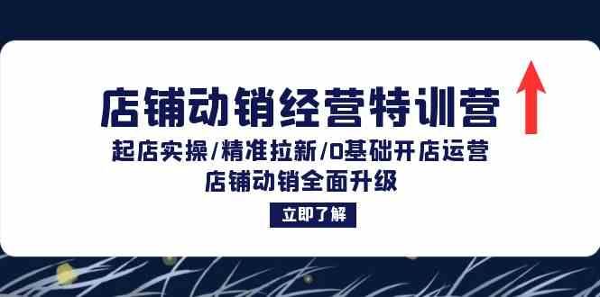 店铺动销经营特训营：起店实操/精准拉新/0基础开店运营/店铺动销全面升级云创网络源码-黄金外汇交易分析策略提供亏损解套扭亏为盈-网赚项目-副业赚钱-互联网创业-资源整合-棋牌源码云创网络