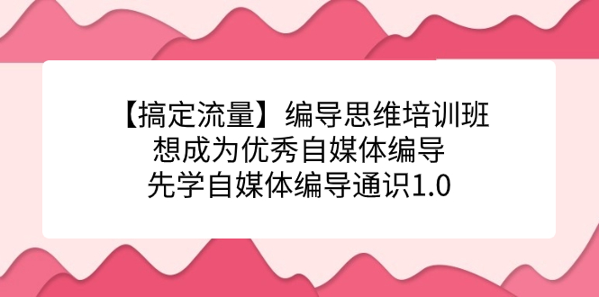 【搞定流量】编导思维培训班，想成为优秀自媒体编导先学自媒体编导通识1.0云创网络源码-黄金外汇交易分析策略提供亏损解套扭亏为盈-网赚项目-副业赚钱-互联网创业-资源整合-棋牌源码云创网络