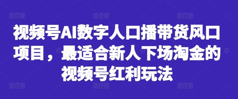 视频号AI数字人口播带货风口项目，最适合新人下场淘金的视频号红利玩法云创网络源码-黄金外汇交易分析策略提供亏损解套扭亏为盈-网赚项目-副业赚钱-互联网创业-资源整合-棋牌源码云创网络