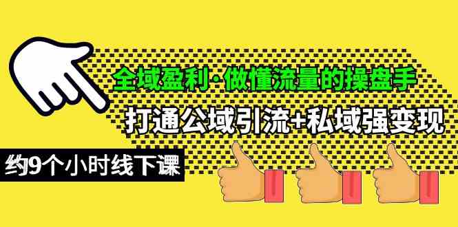 （10045期）全域盈利·做懂流量的操盘手，打通公域引流+私域强变现，约9个小时线下课云创网络源码-黄金外汇交易分析策略提供亏损解套扭亏为盈-网赚项目-副业赚钱-互联网创业-资源整合-棋牌源码云创网络