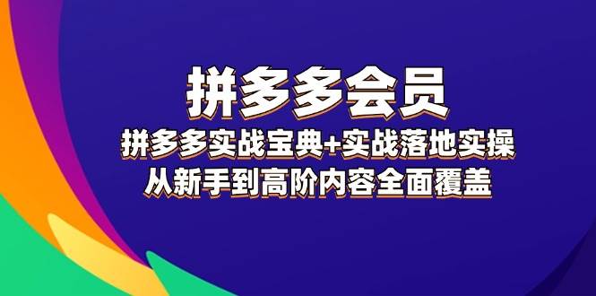 拼多多 会员，拼多多实战宝典+实战落地实操，从新手到高阶内容全面覆盖云创网络源码-黄金外汇交易分析策略提供亏损解套扭亏为盈-网赚项目-副业赚钱-互联网创业-资源整合-棋牌源码云创网络
